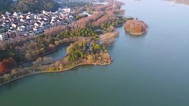 航拍杭州湘湖4A风景名胜景区视频的预览图